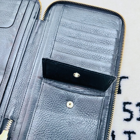 Fixer Original Minerva Oiled Leather Zip Travel Long Wallet - Picture 5 of 6